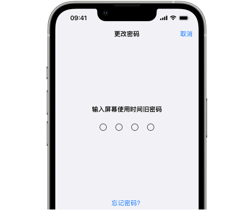 汨罗iPhone屏幕维修分享iPhone屏幕使用时间密码忘记了怎么办 