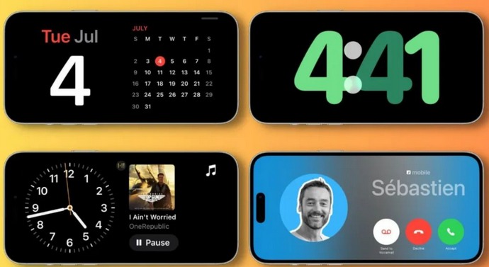 汨罗苹果手机维修分享iOS17横屏充电待机显示有什么好处 
