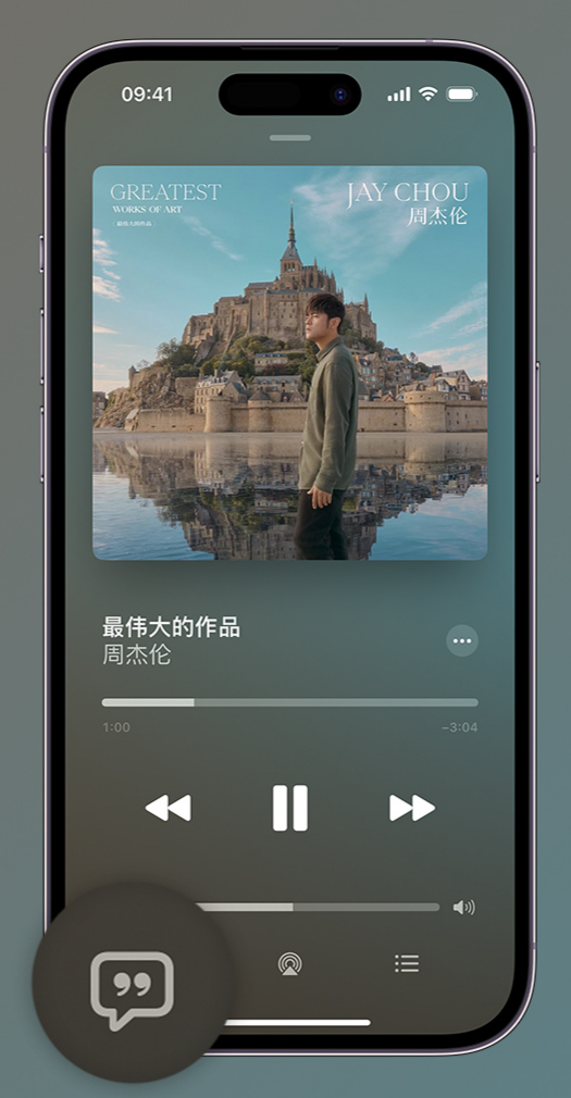 汨罗iphone维修分享如何在iPhone上使用Apple Music全新唱歌功能 