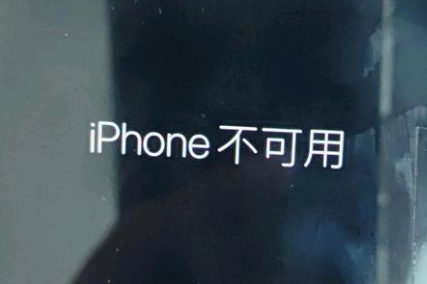 汨罗苹果服务网点分享锁屏界面显示“iPhone 不可用”如何解决 