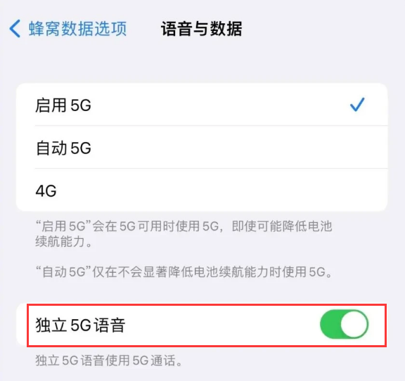 汨罗苹果14维修分享iPhone 14 Pro如何开启VoNR 
