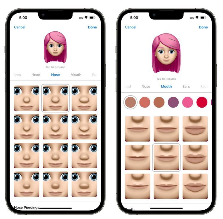 汨罗苹果手机维修分享​iOS 16中的拟我表情有了哪些变化和升级 