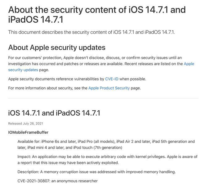 汨罗苹果手机维修分享iOS 14.7.1 正式版更新内容及升级方法 